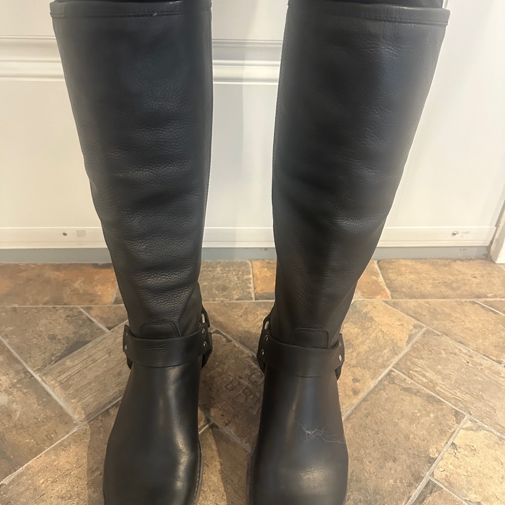 Frye Black Over the Knee Boots Equestrian Style